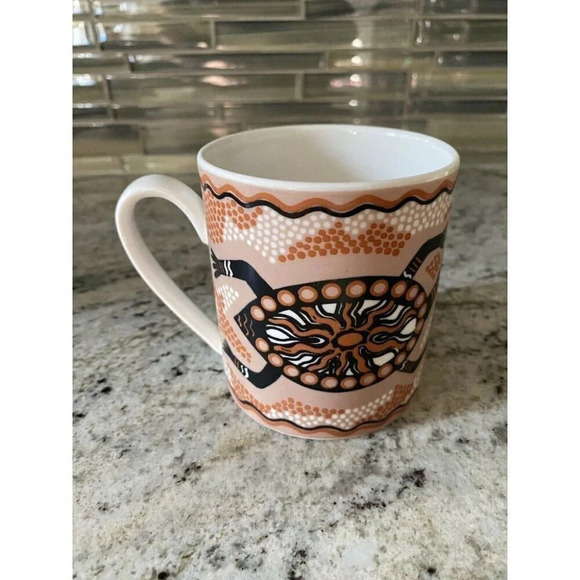 Australian Geographic Coffee 12oz Tea Mug Baribunma “Turtle Dreaming” Pam Hall - Picture 7 of 11